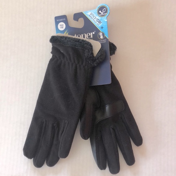 isotoner Accessories Isotoner Womens Black Dri Smart Winter Gloves Poshmark